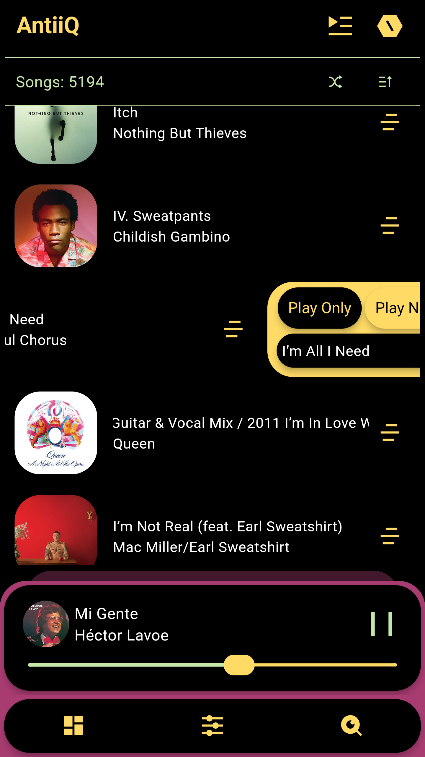 AntiiQ Music Player